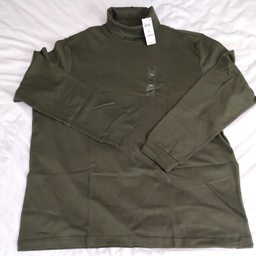 Club Room Mock/Turtle Neck Green, Mens XXL, NWT'S